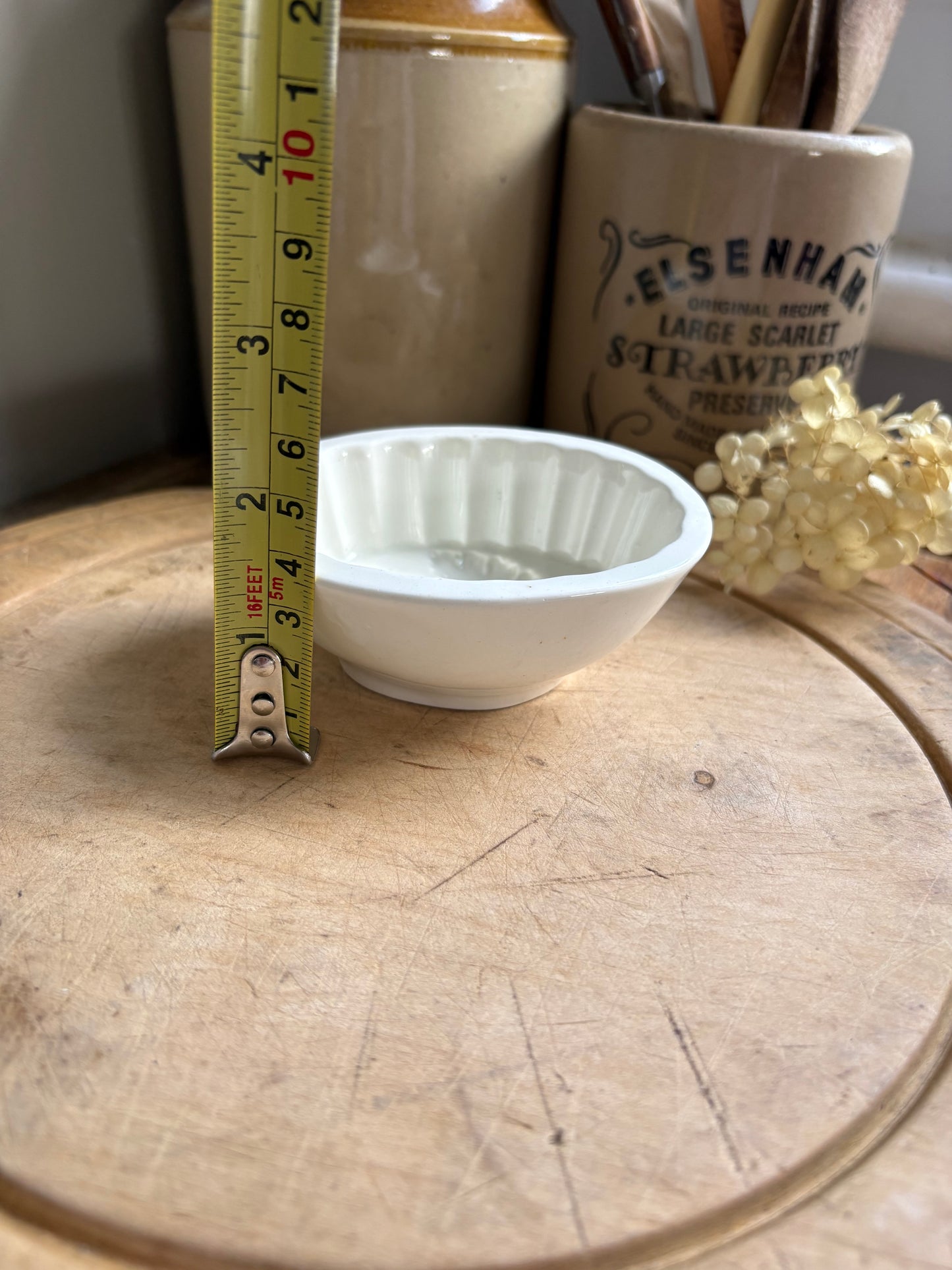 Ironstone Jelly Mould, Acorn Jelly Mould, Antique Kitchenalia