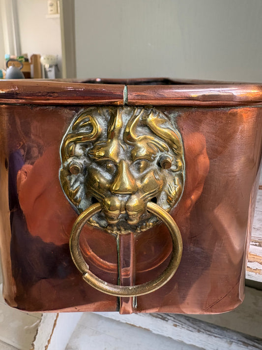 Copper Trough Planter
