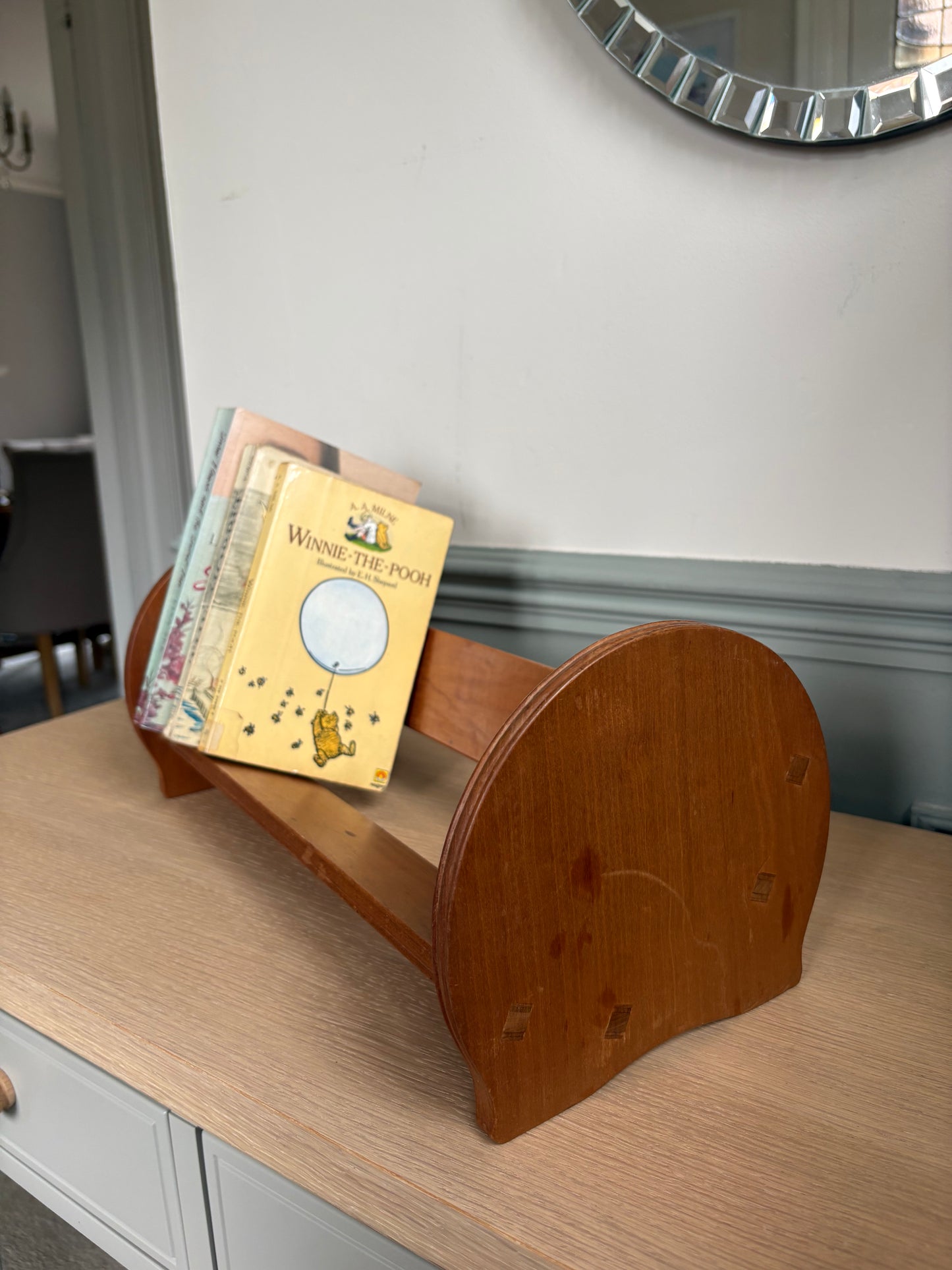Wooden Book Trough.