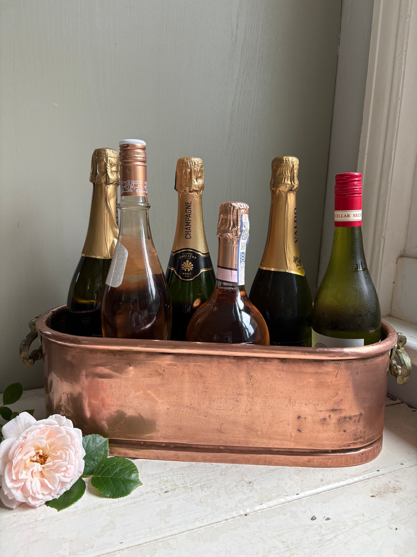 Large Copper Trough