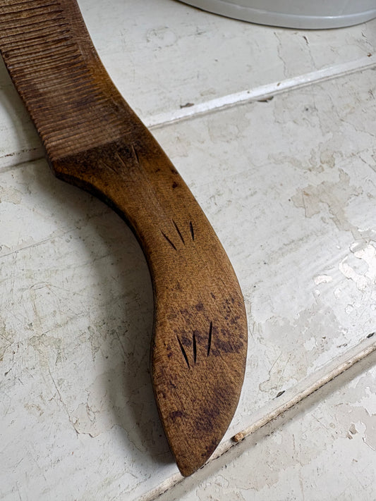 Antique English Butter Curler,Treen