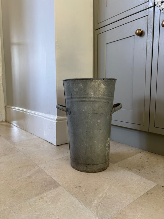 Vintage Galvanised Florist Bucket.