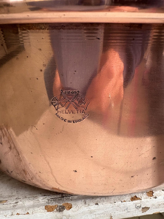 English Copper Jam Pan, Preserving Pan, Copper Pan, Kitchenalia.