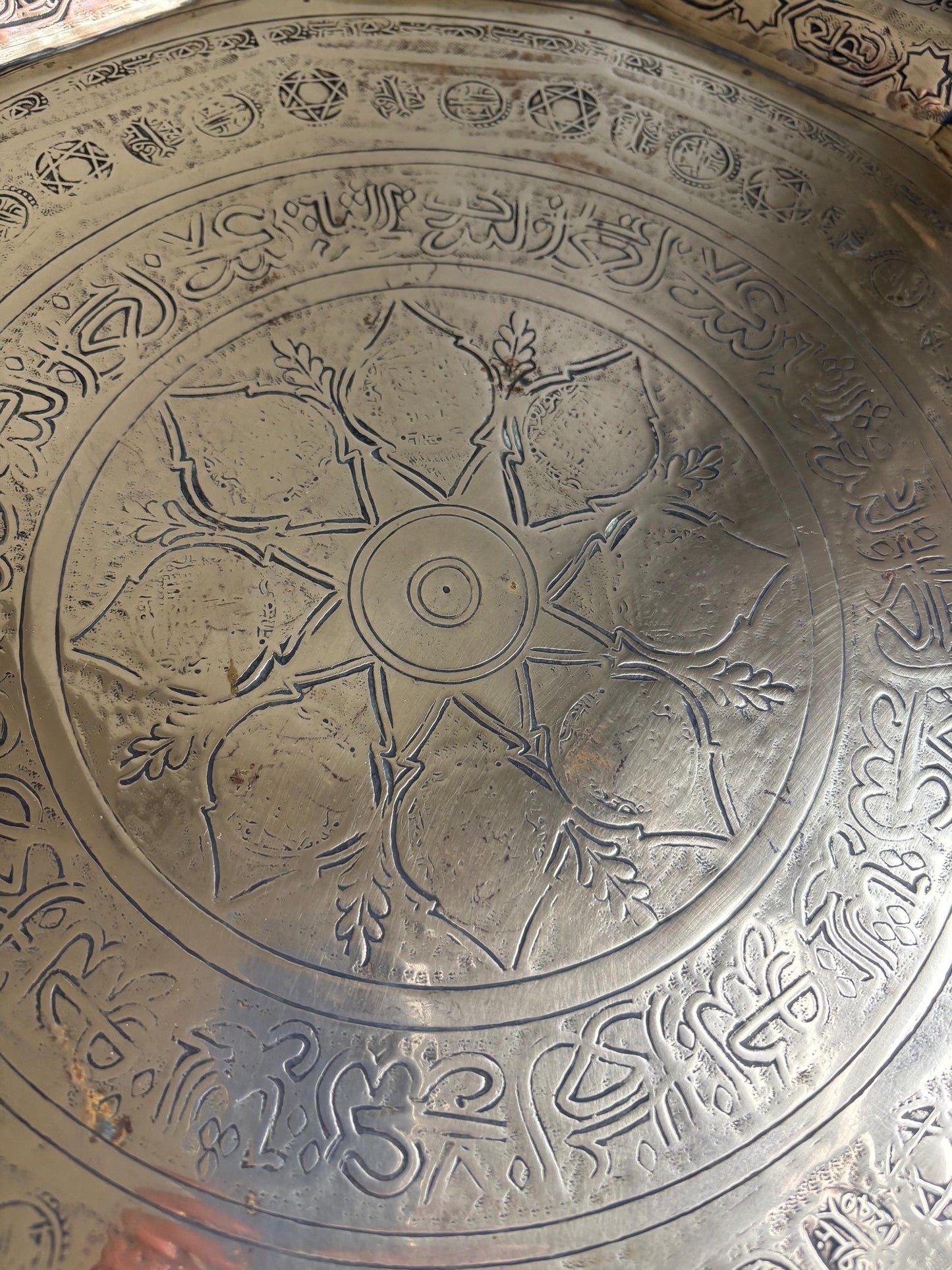 Brass Engraved Tray, Brass Charger