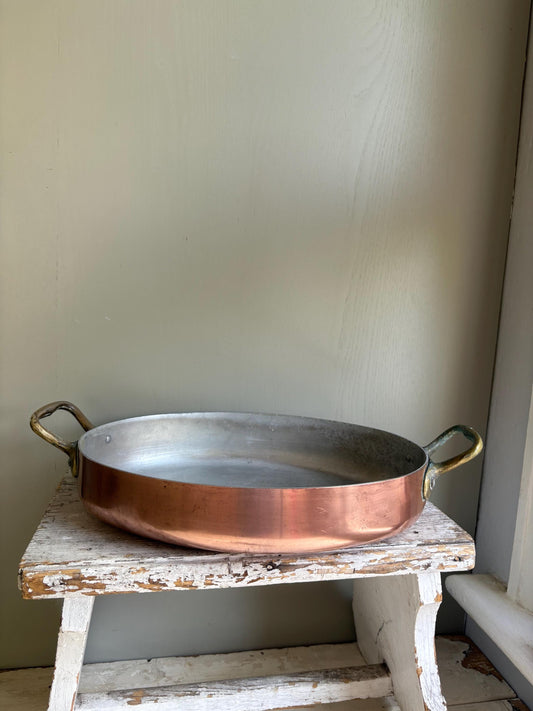 Oval Copper Pan