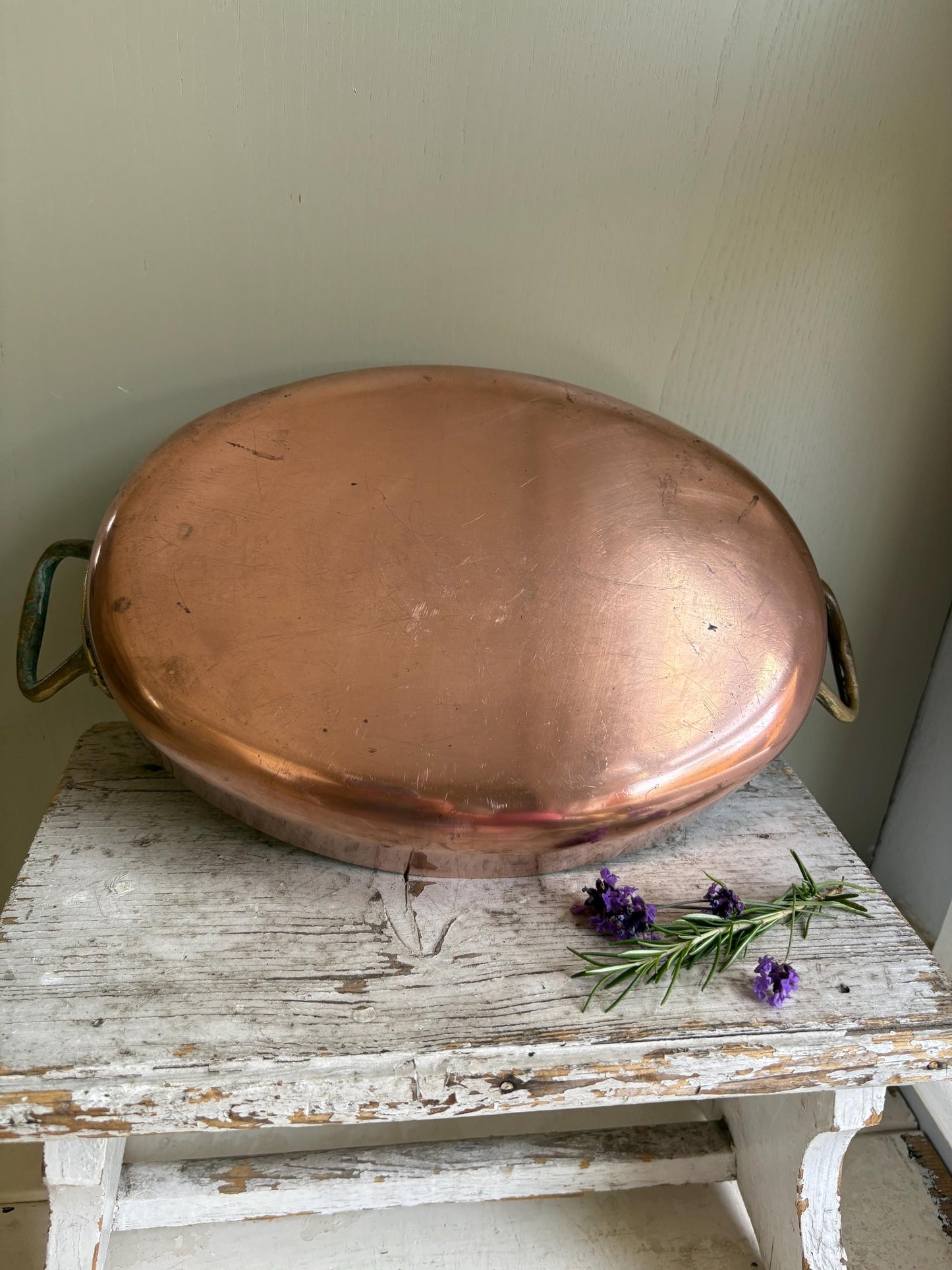 Oval Copper Pan