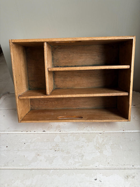 Deep Vintage Cutlery Tray, Cutlery Holder, Shelves.