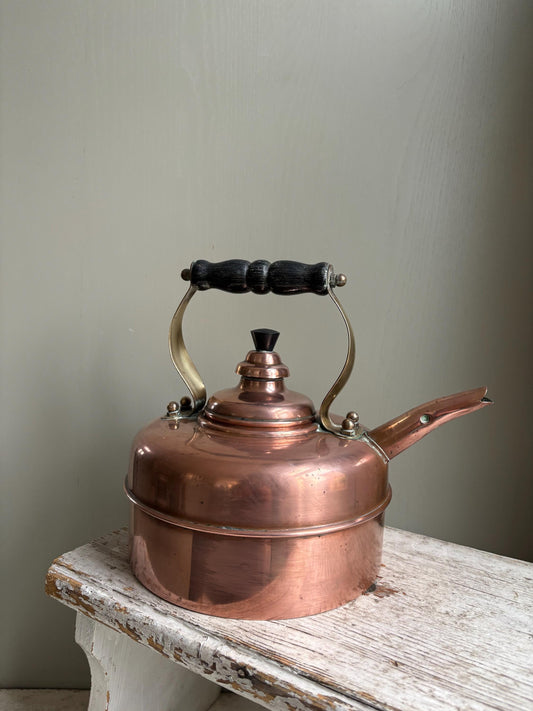Copper Whistling Kettle, Simplex Kettle, Kitchenalia