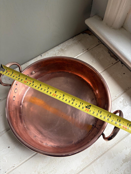 Copper Pan, Copper Preserving Pan, Vintage Kitchenalia