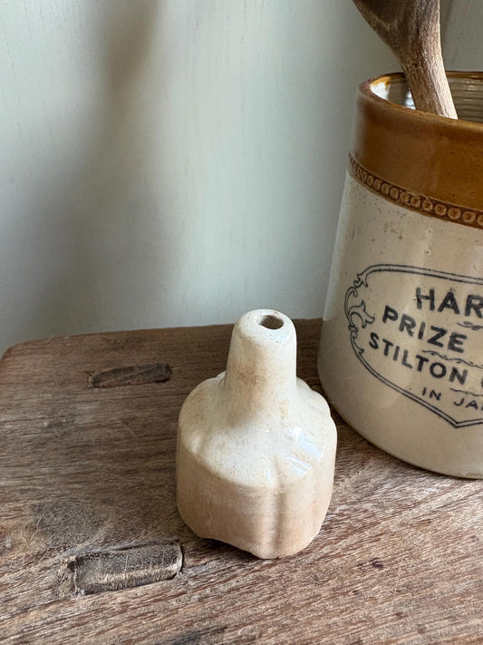 Vintage Ironstone Pie Funnel: Rustic Kitchenalia Decor