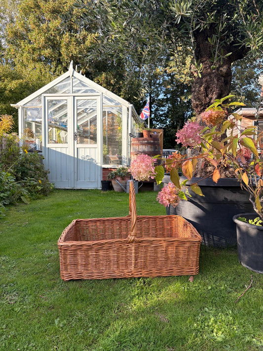Huge Wicker Basket, Shop Display, Sandwich Round Basket.