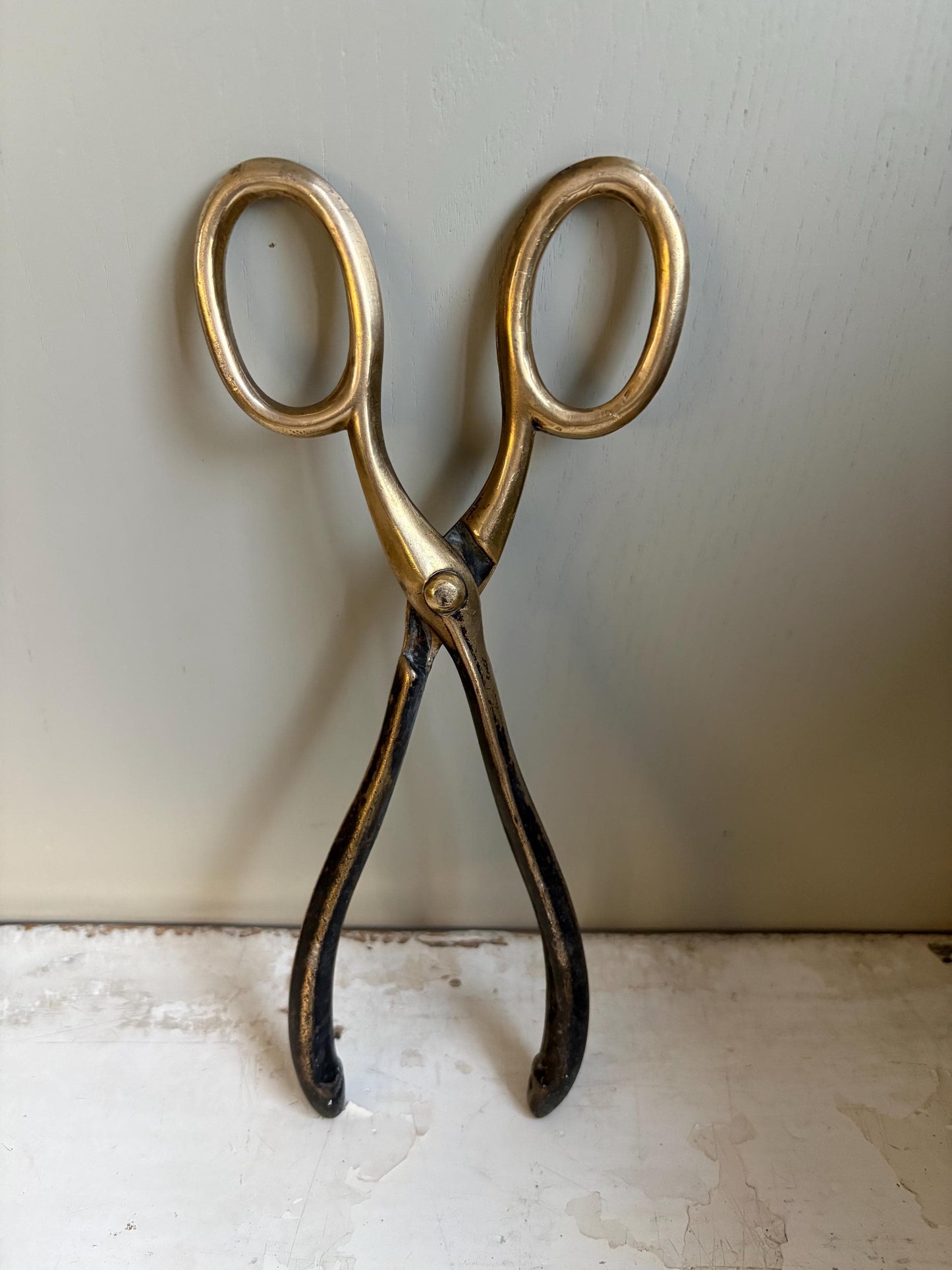 Vintage Coal Tongs, Coal Scissors, Fire side accessories