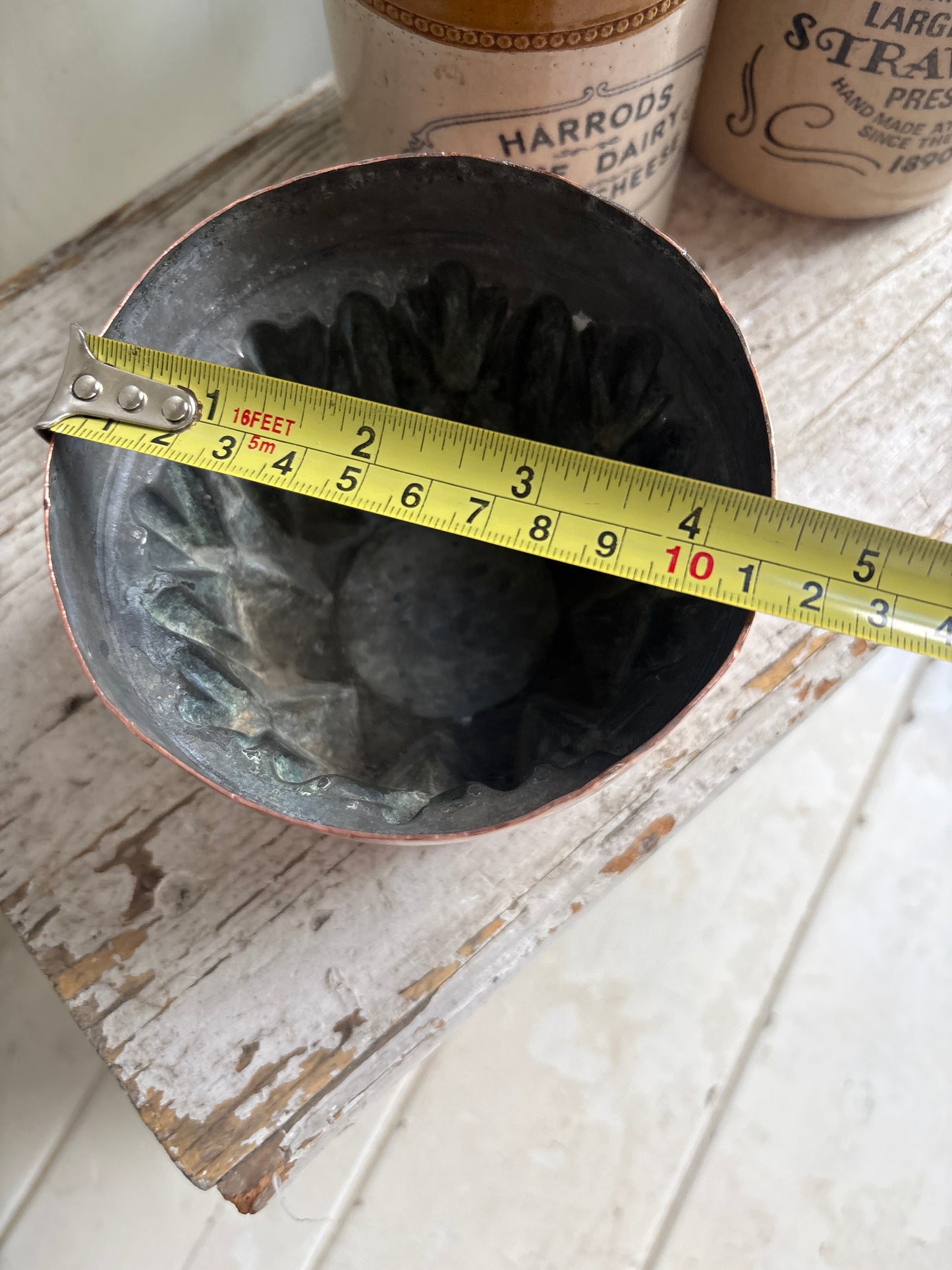 Antique Copper Jelly Mould,Kitchenalia