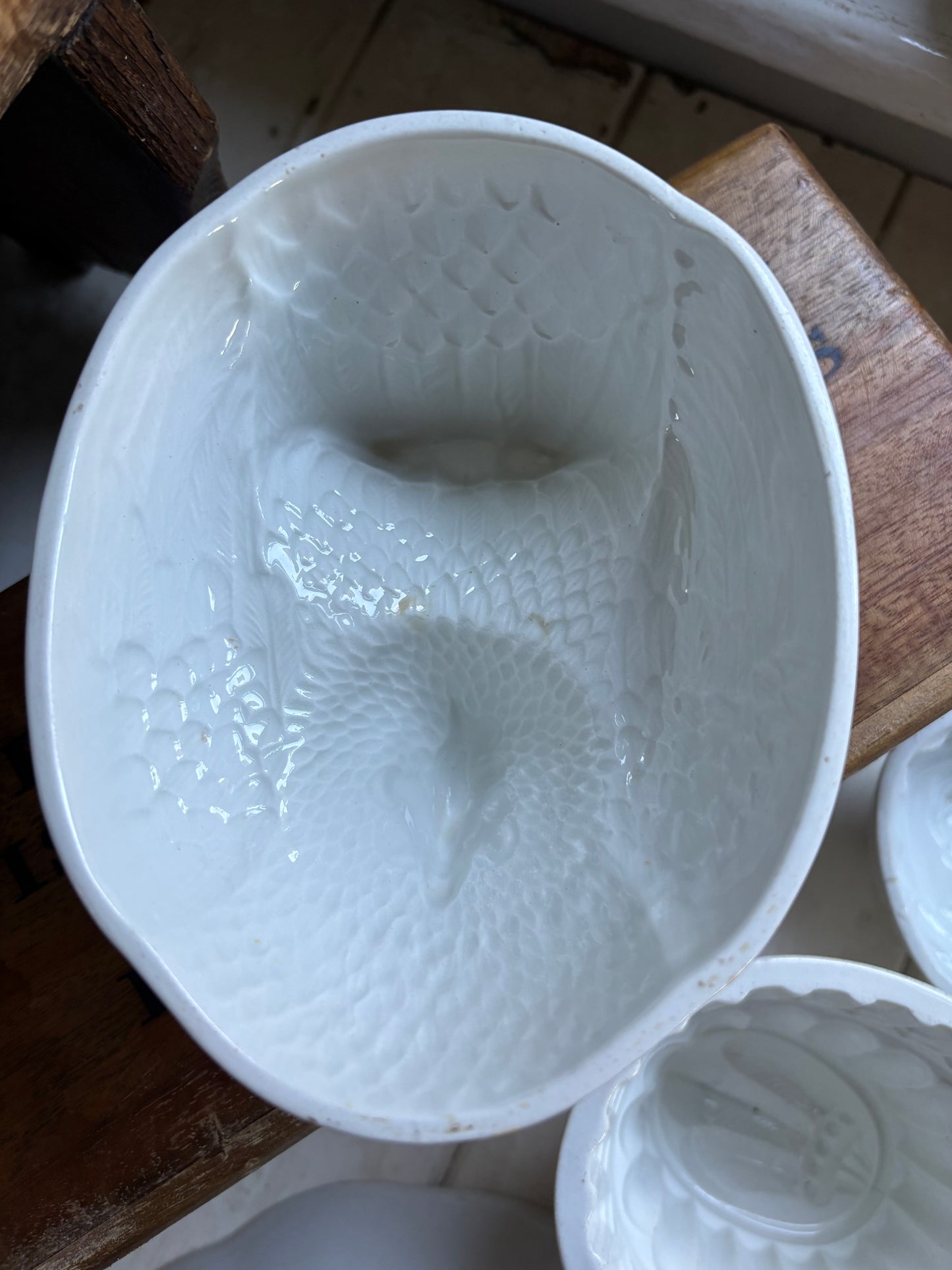 Antique Chicken Jelly Mould