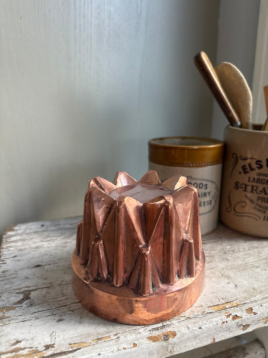 Antique Copper Jelly Mould,Kitchenalia