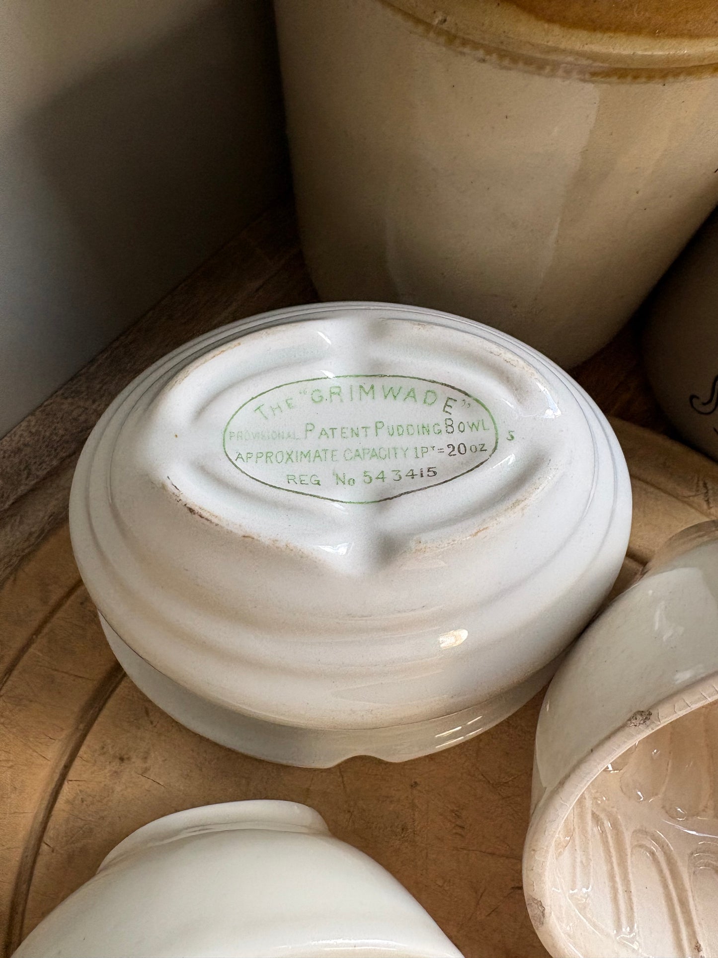 Antique Grimwade Pudding Bowl