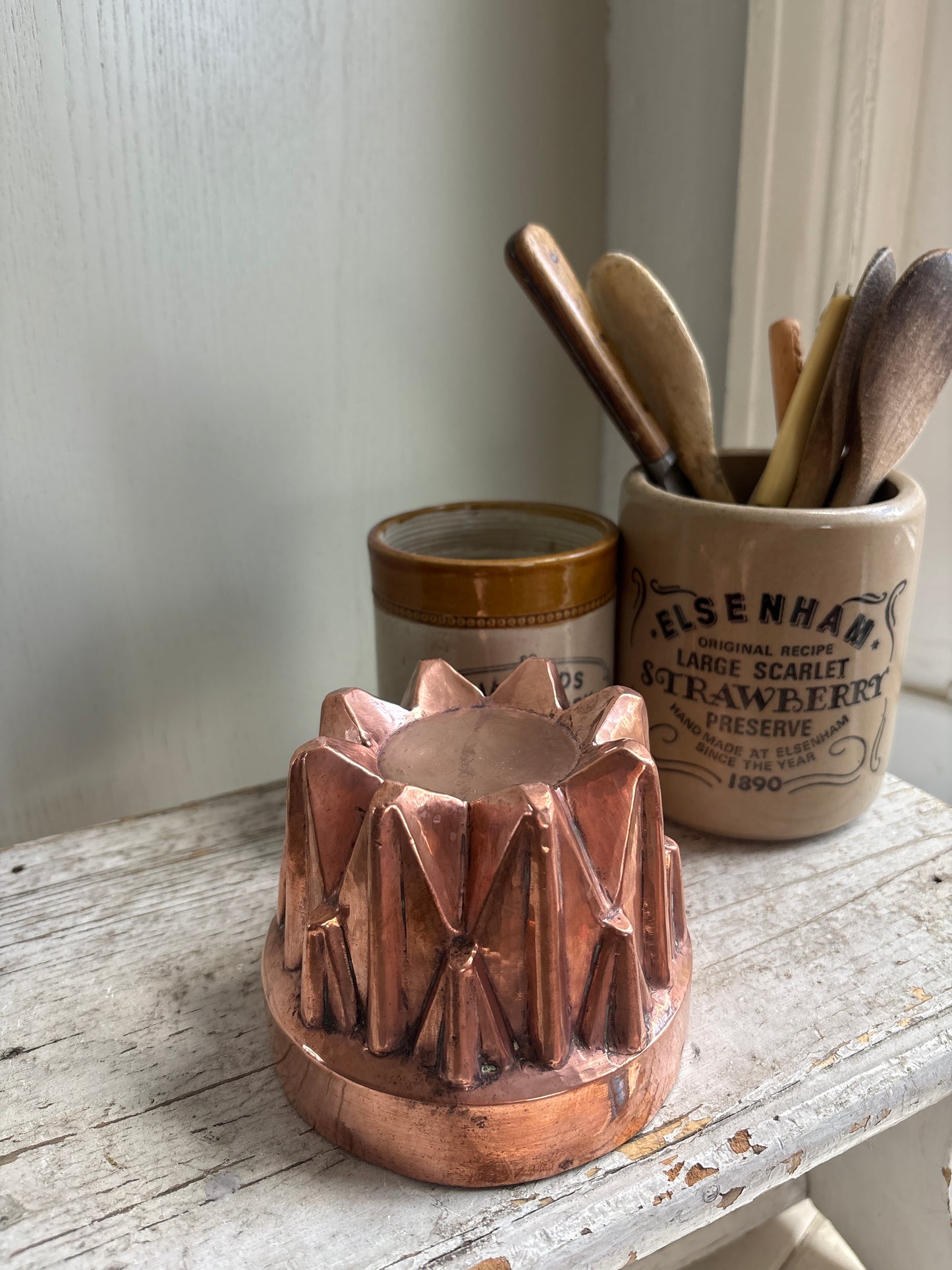 Antique Copper Jelly Mould,Kitchenalia