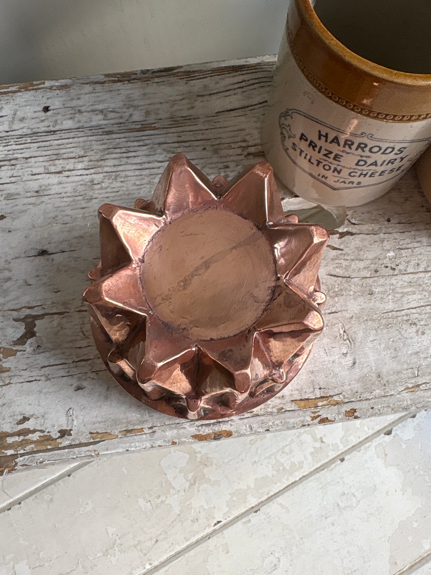 Antique Copper Jelly Mould,Kitchenalia