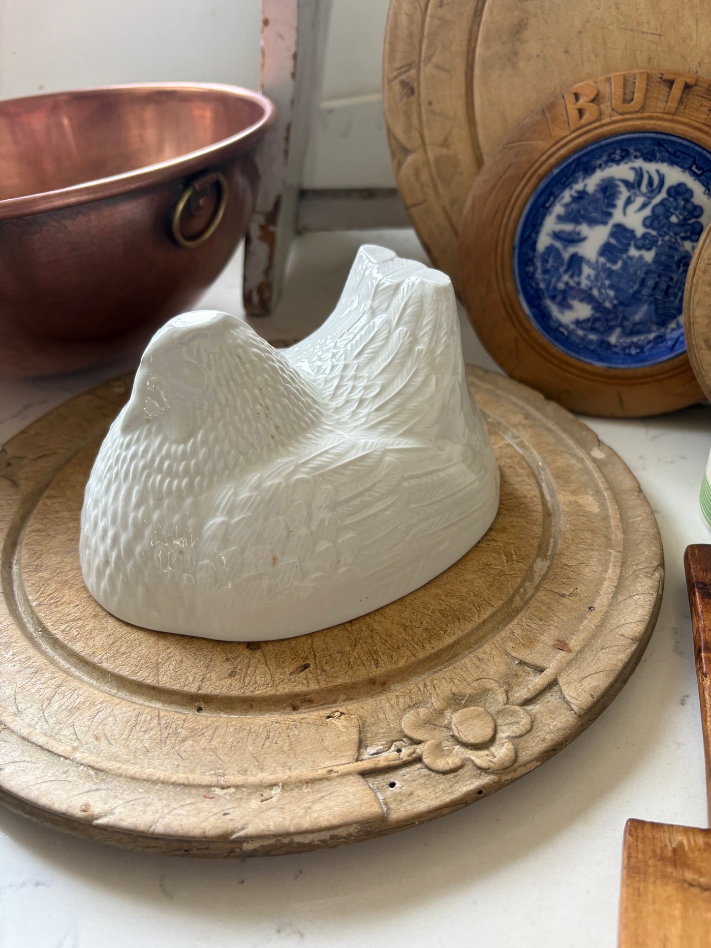 Antique Chicken Jelly Mould