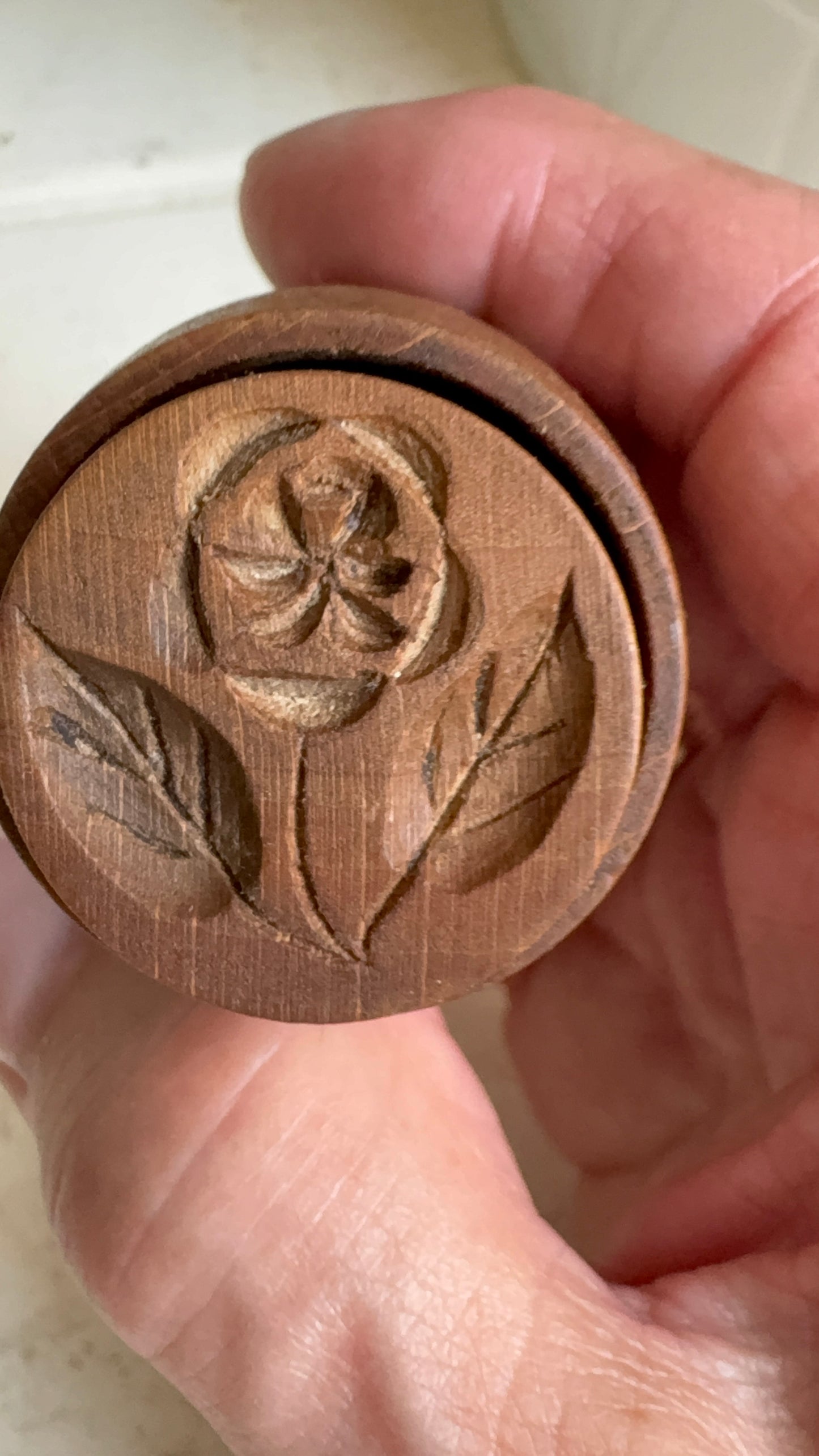Small Butter Stamp-Treen-Butter Mould
