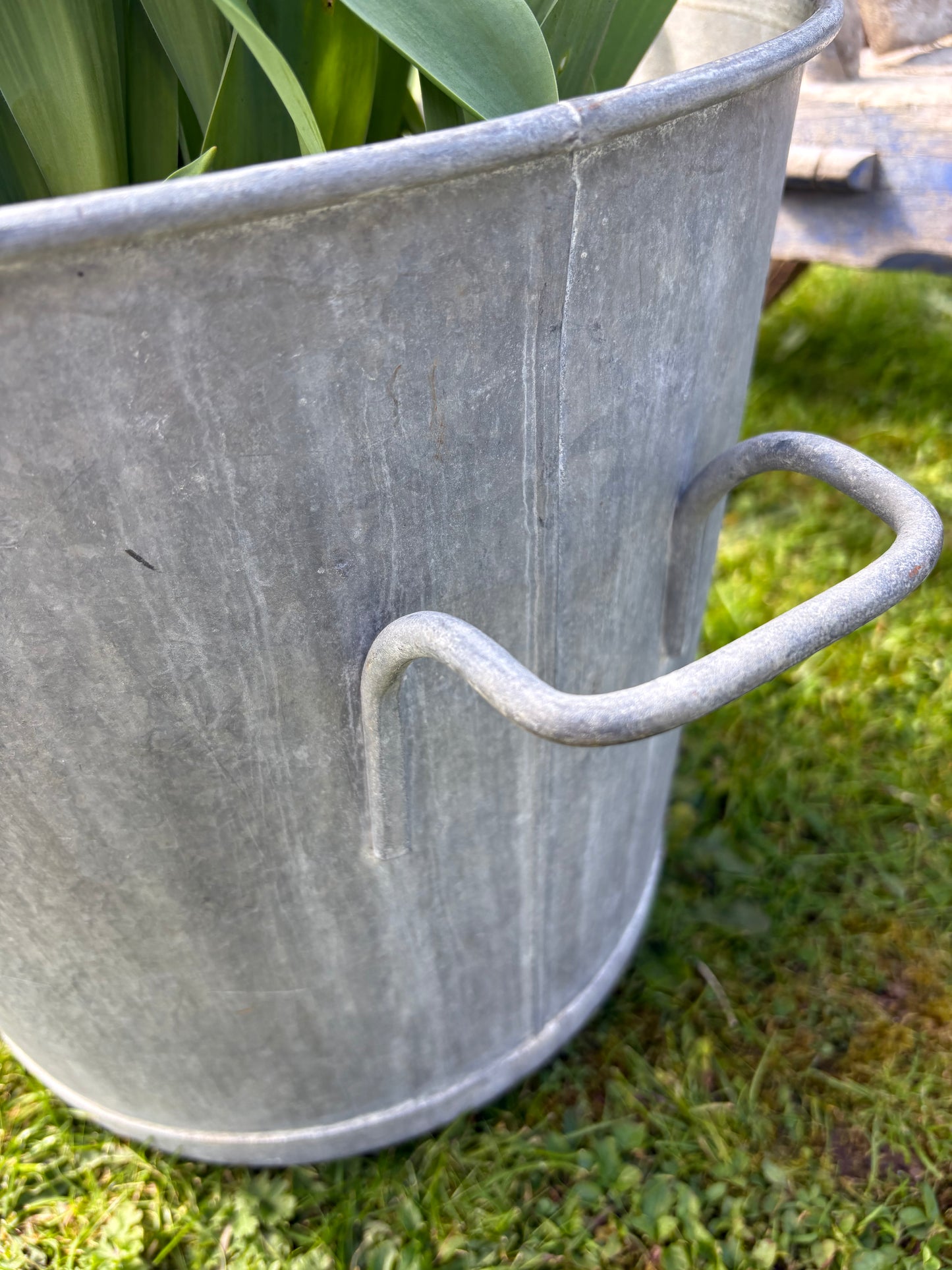 Vintage Galvanised Planter