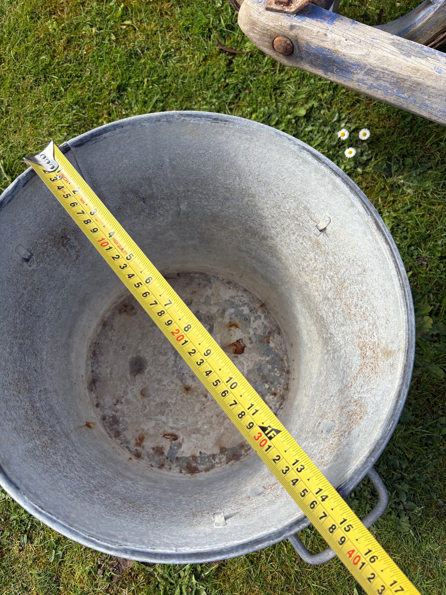 Vintage Galvanised Planter