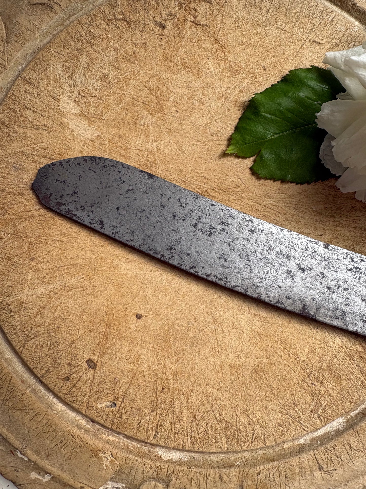 Antique English Carved, Treen Bread Knife, Kitchenalia
