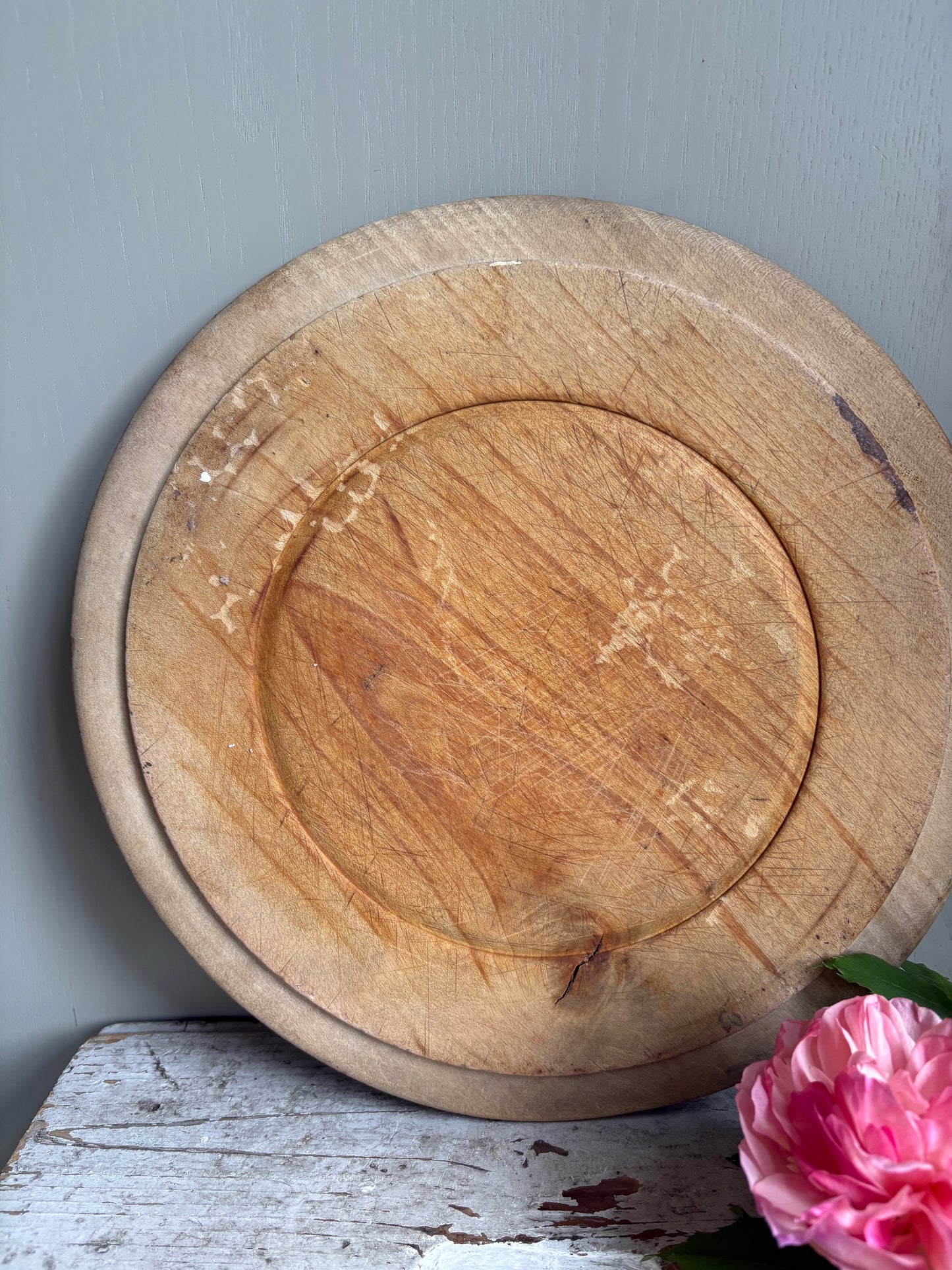 Antique Wooden Bread Board