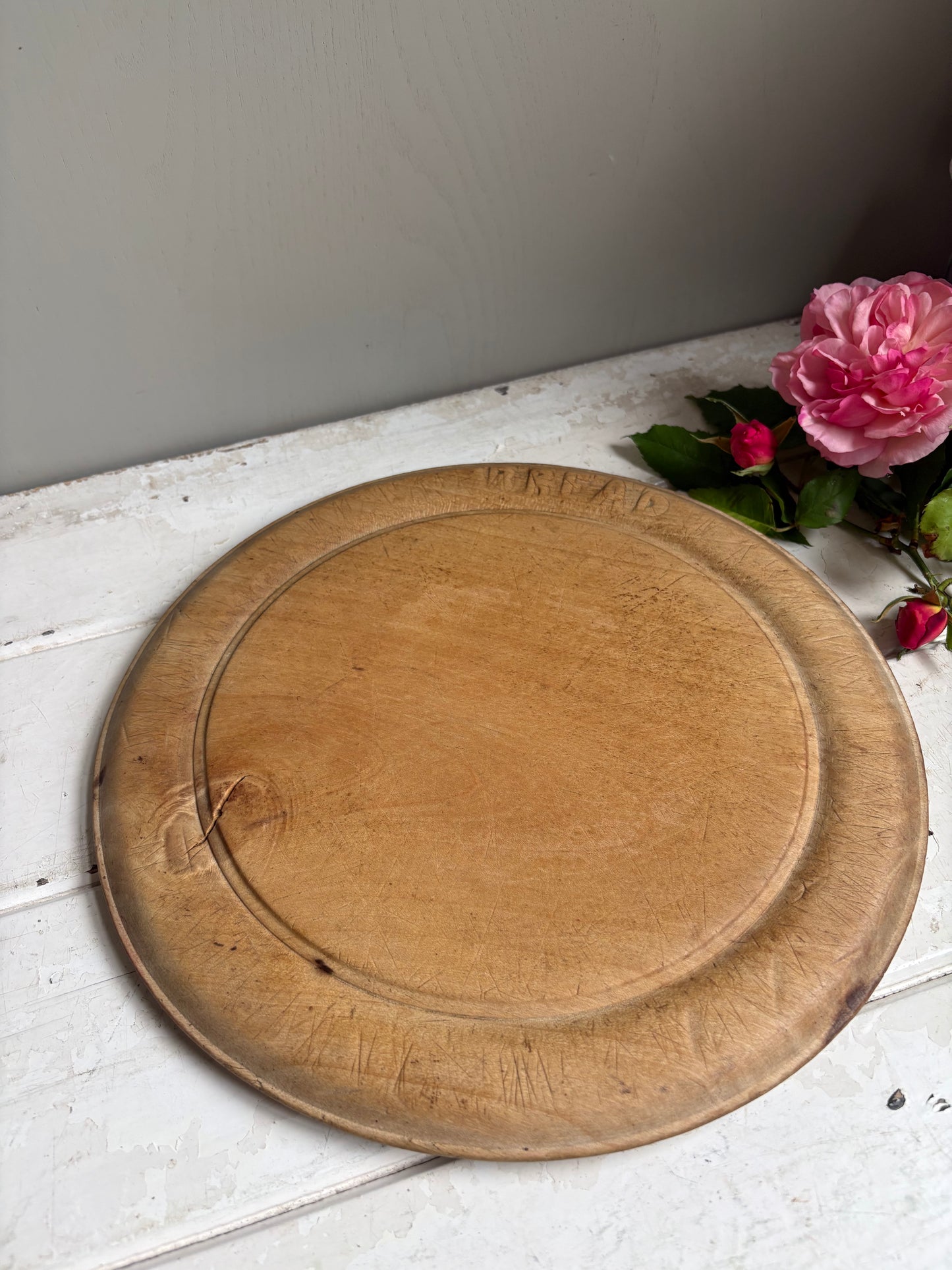 Antique Wooden Bread Board