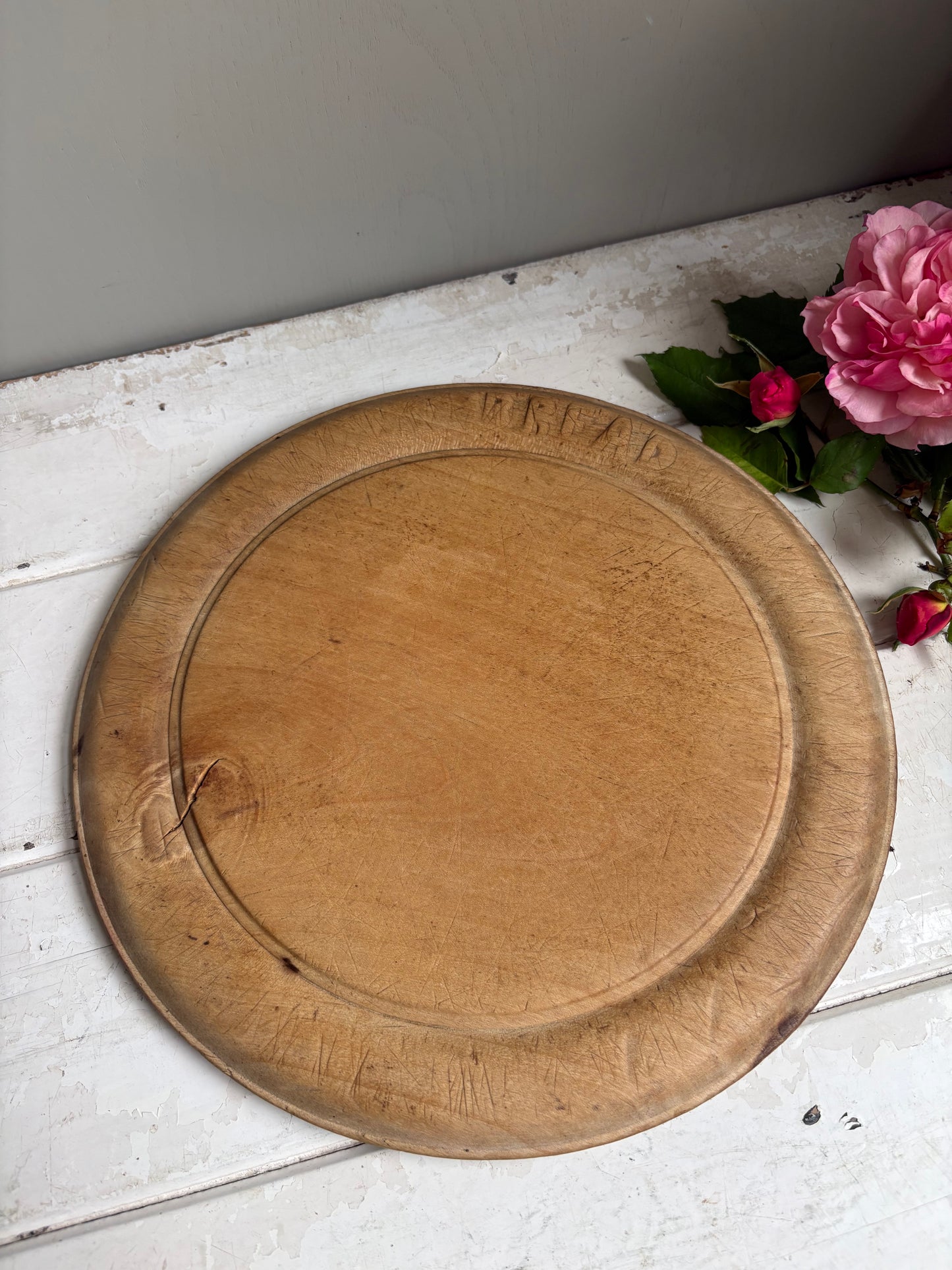 Antique Wooden Bread Board