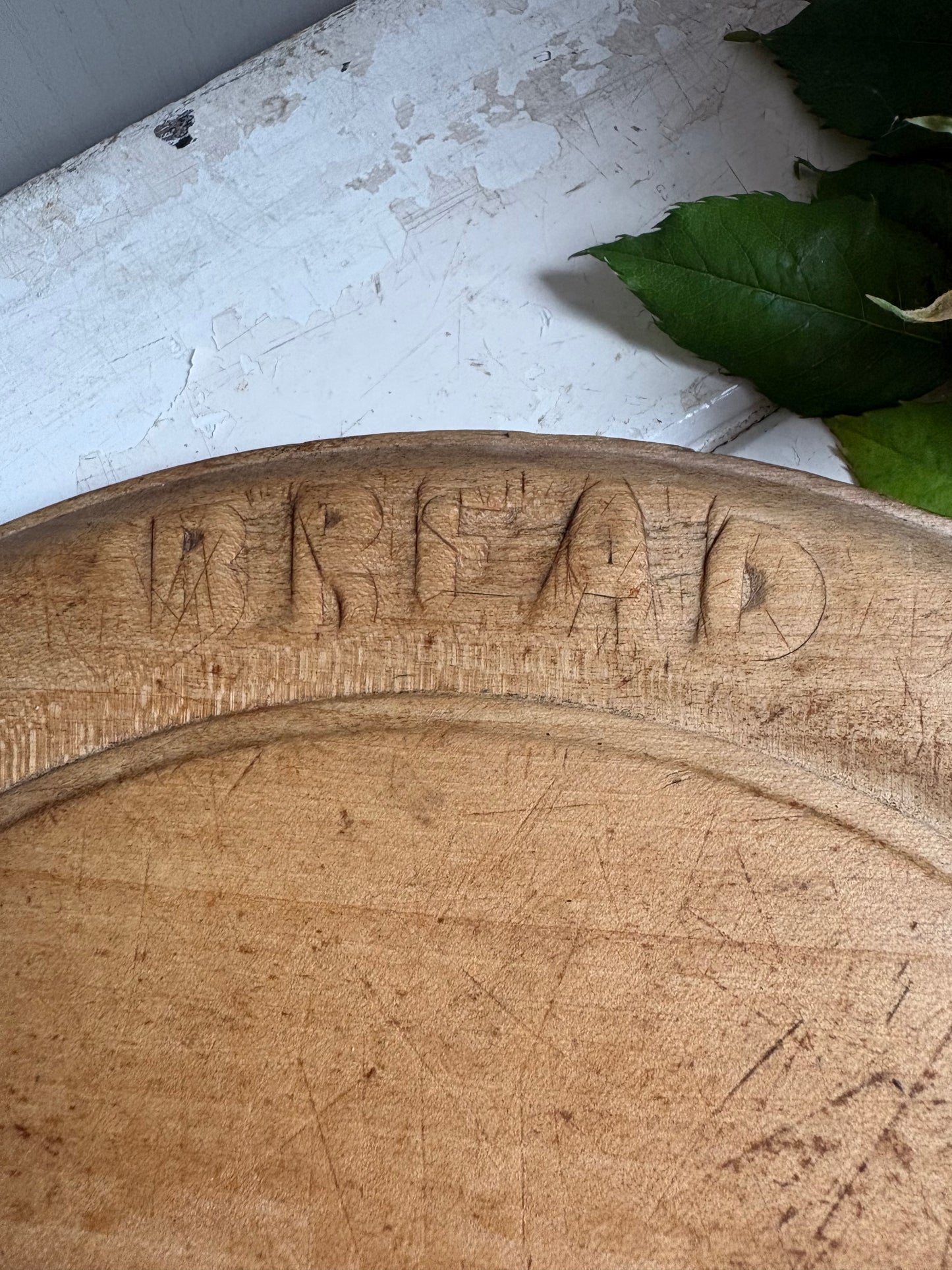 Antique Wooden Bread Board