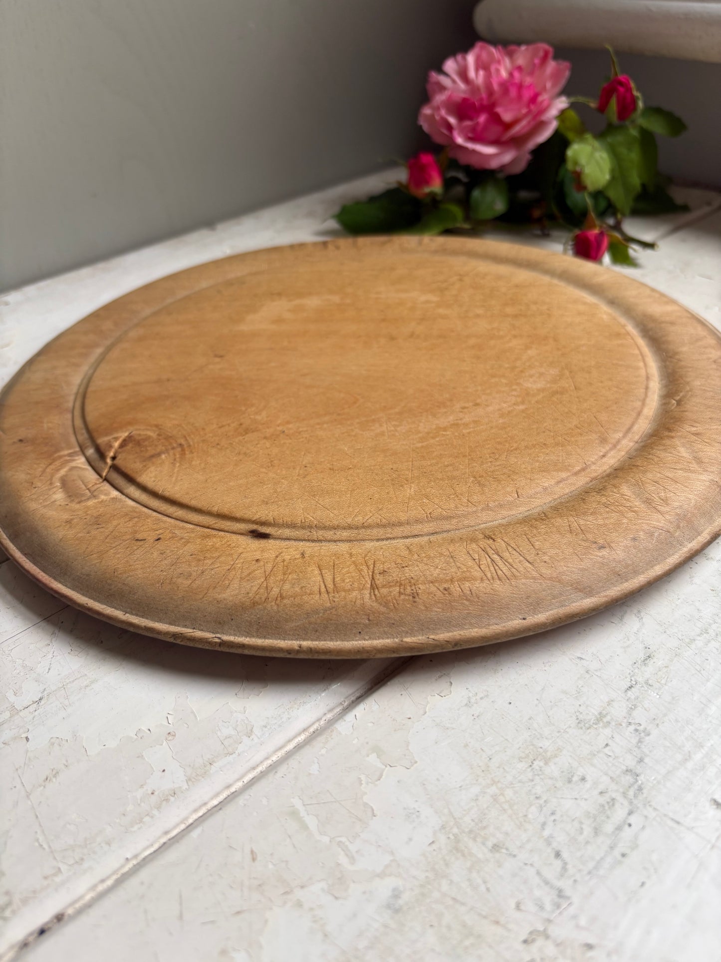 Antique Wooden Bread Board