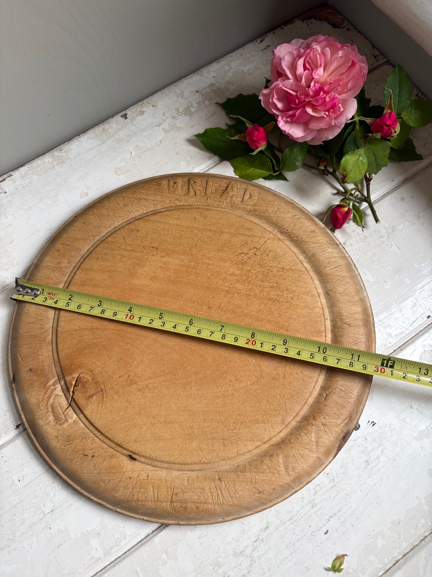 Antique Wooden Bread Board