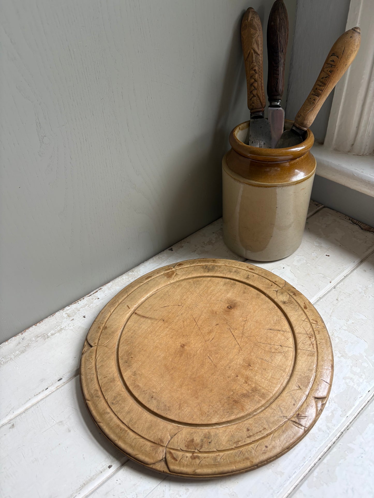 Antique English Bread Board
