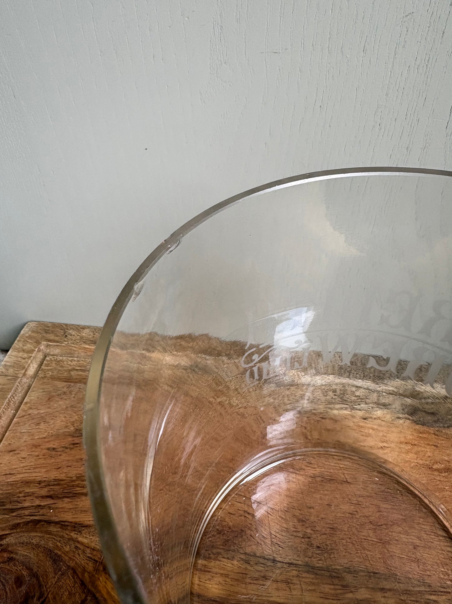 Antique Glass Advertising Jar