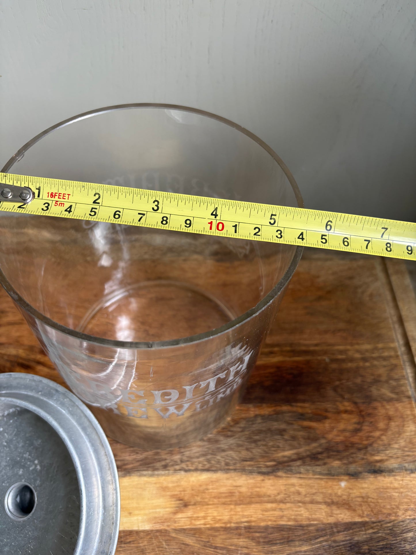 Antique Glass Advertising Jar