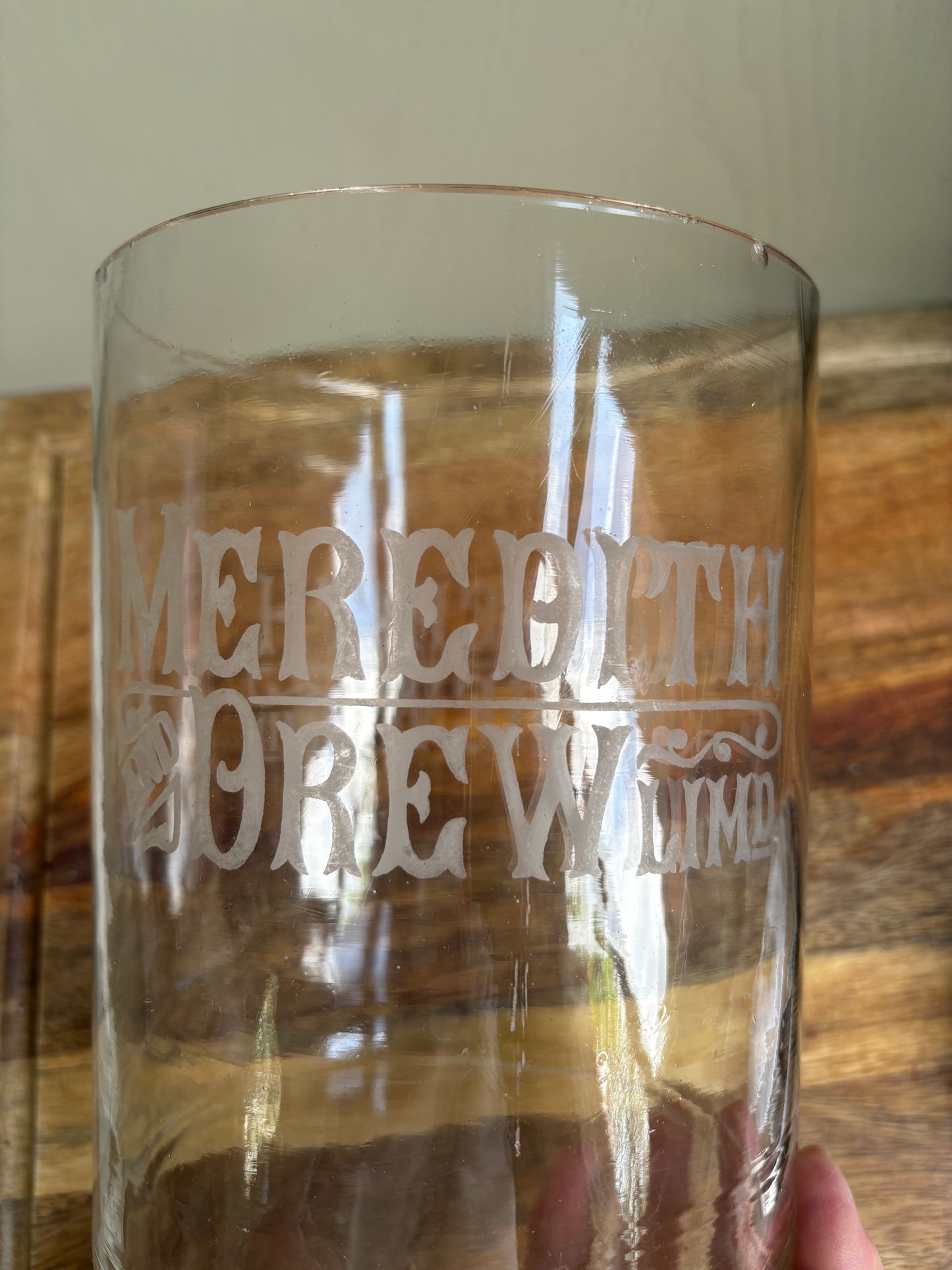 Antique Glass Advertising Jar