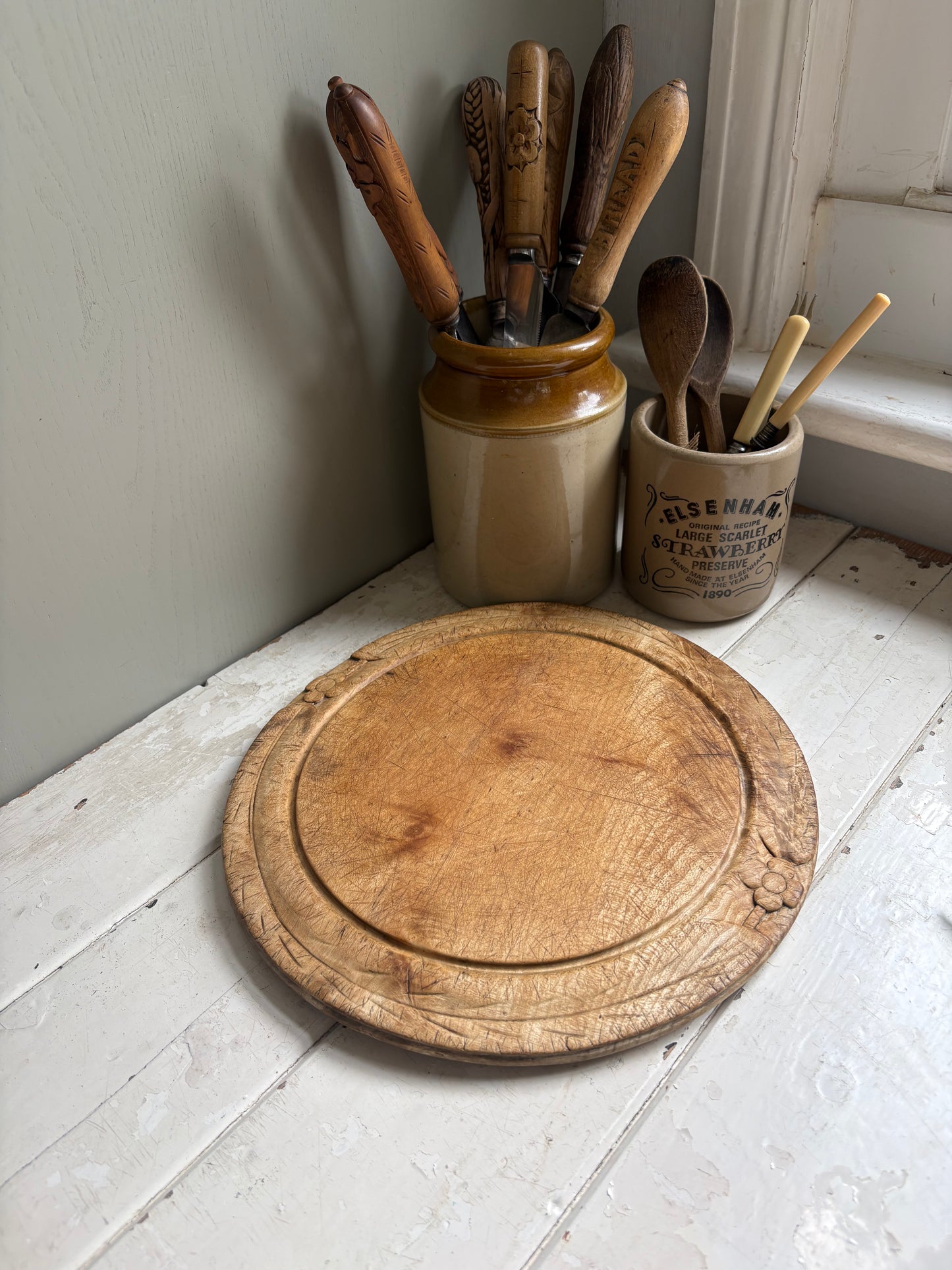 Antique English Bread Board
