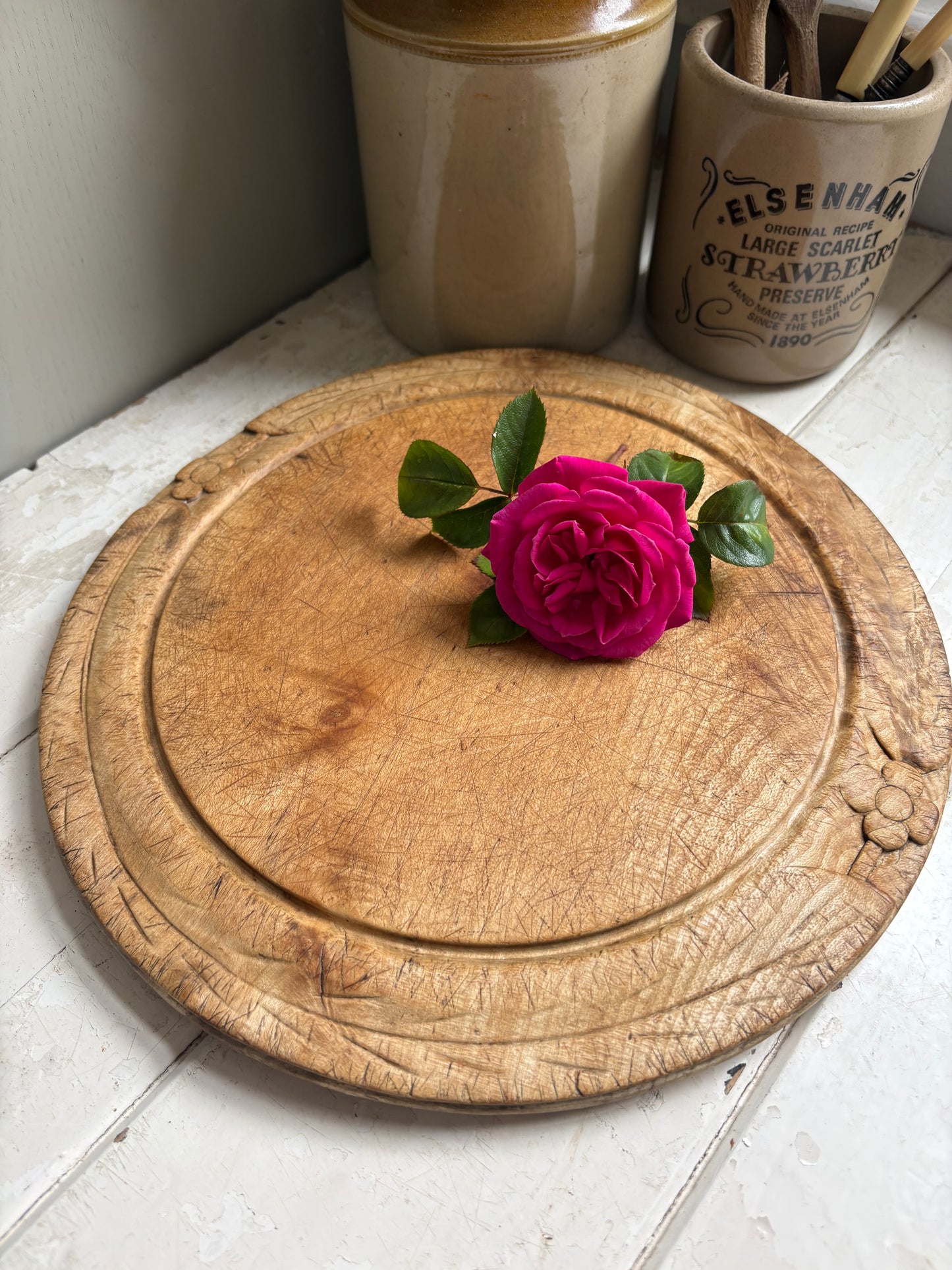 Antique English Bread Board
