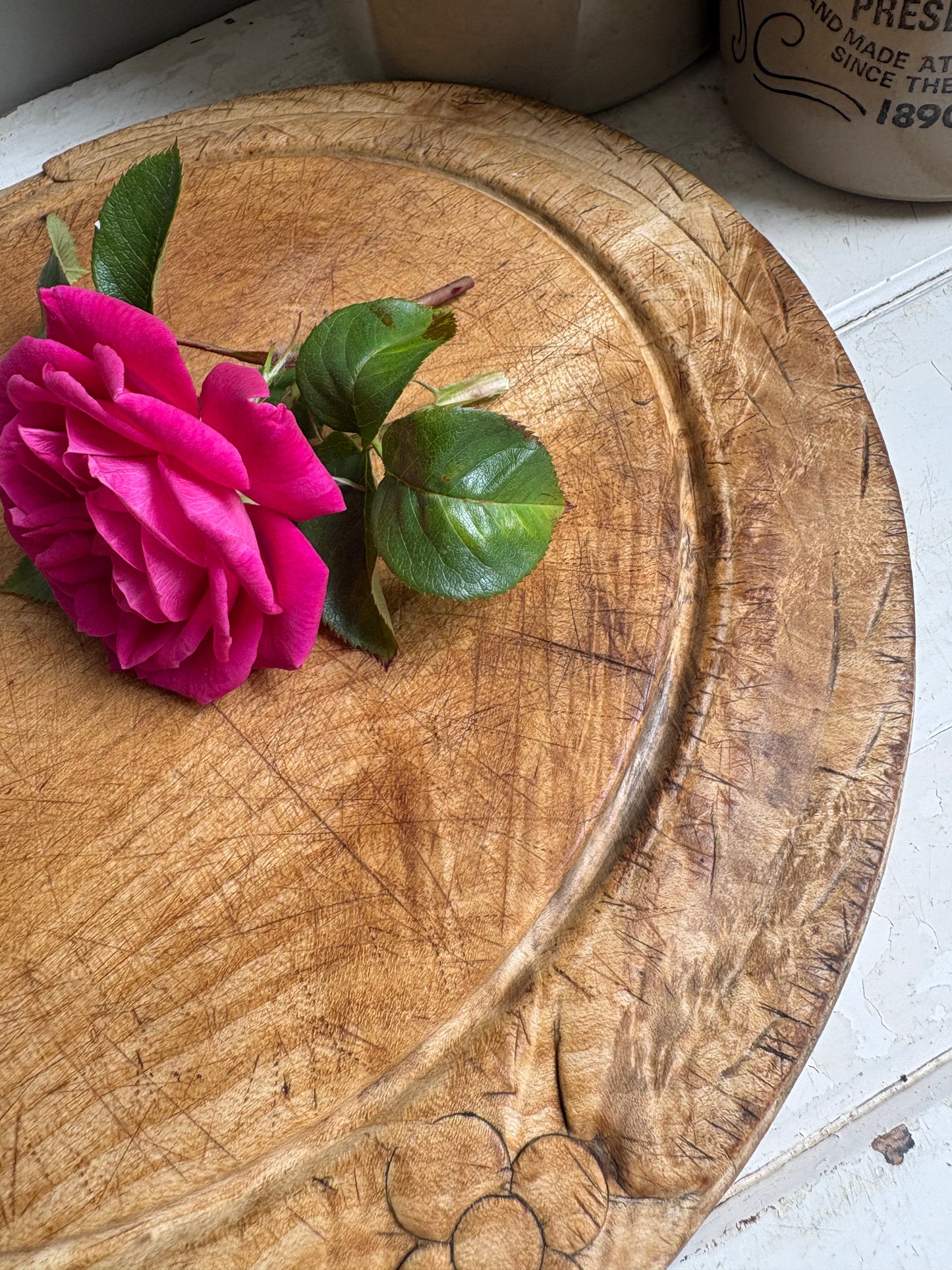 Antique English Bread Board
