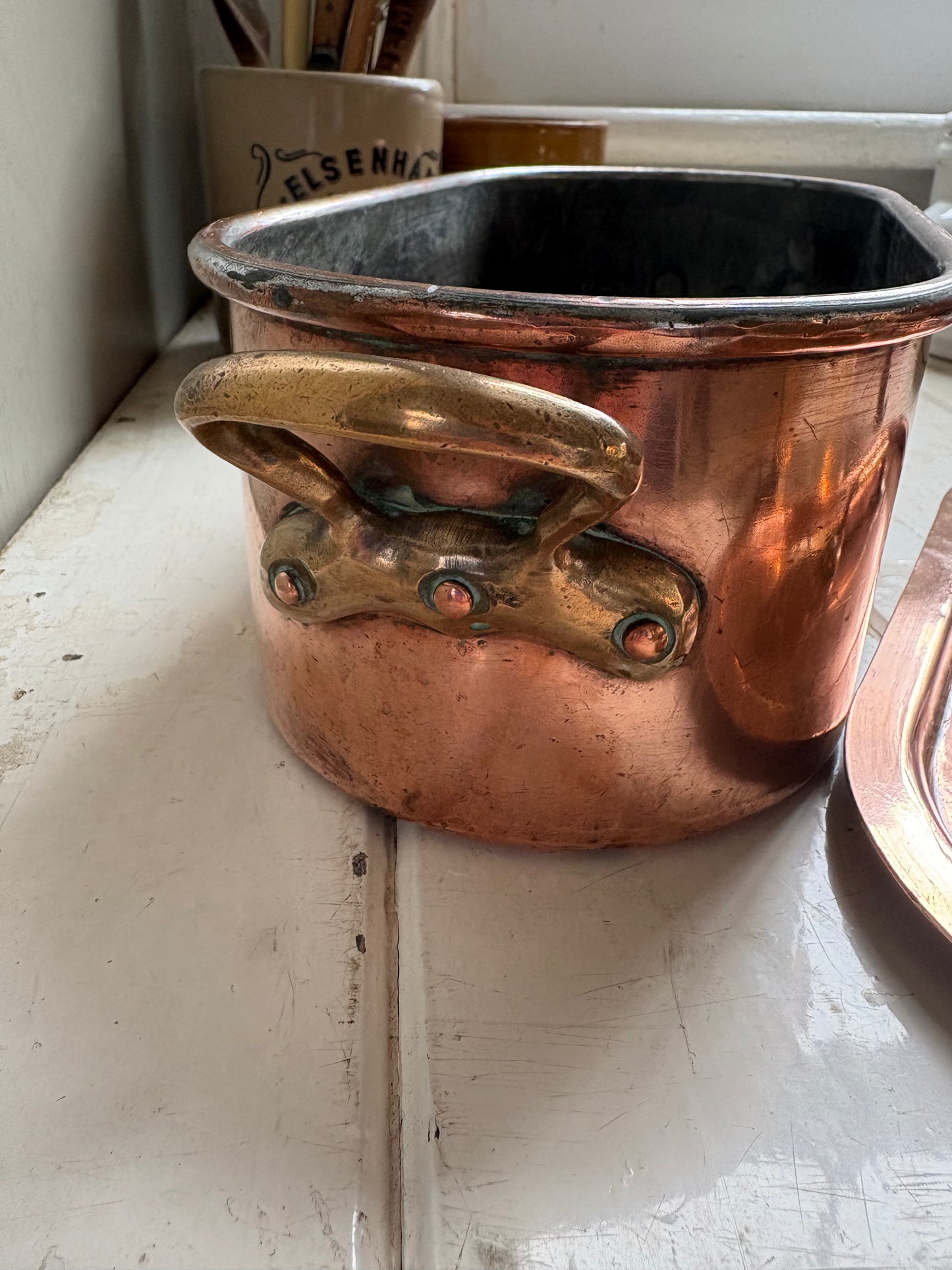 Antique Copper Fish Kettle, Kitchenalia.