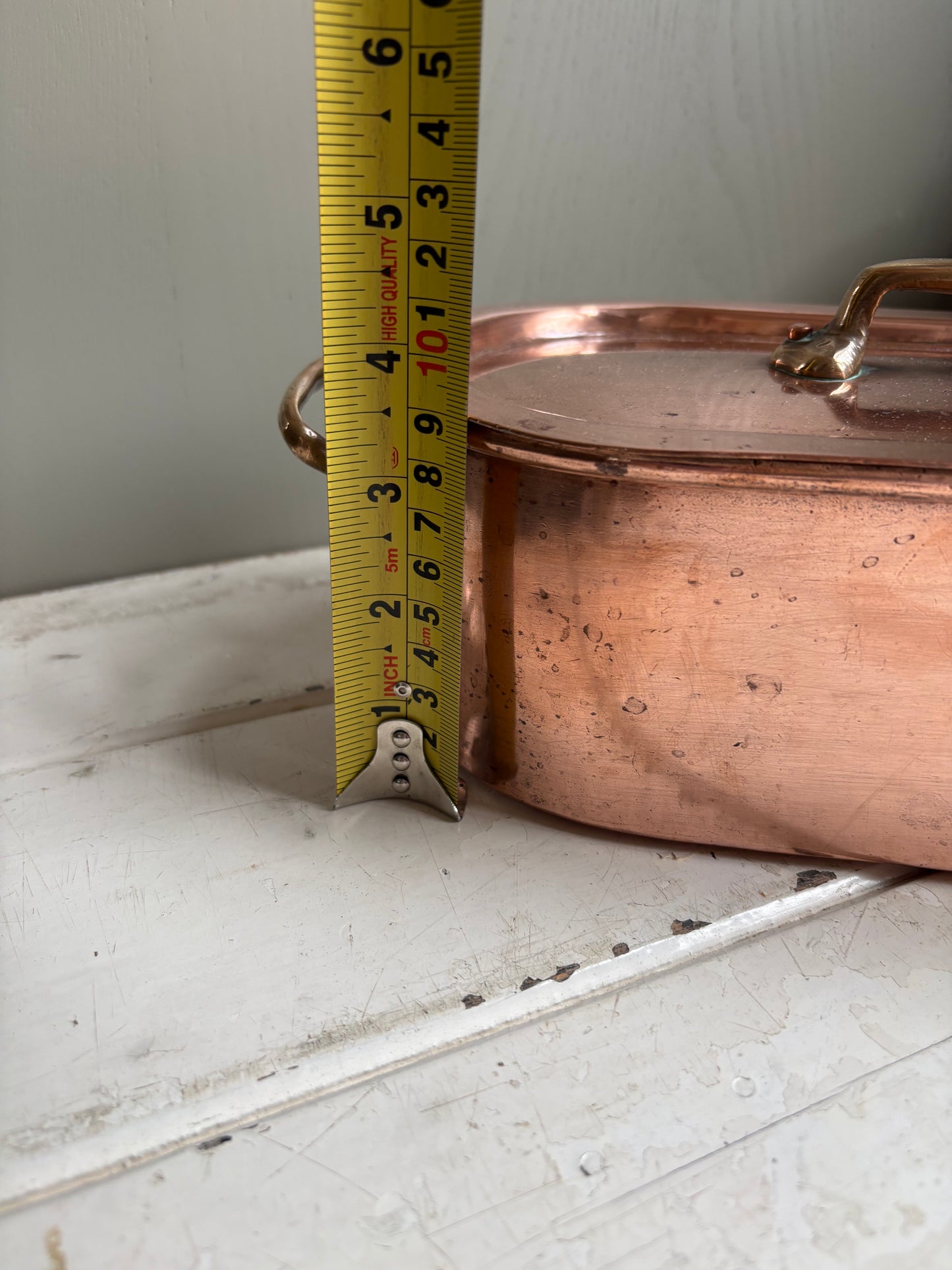 Antique Copper Fish Kettle, Kitchenalia.
