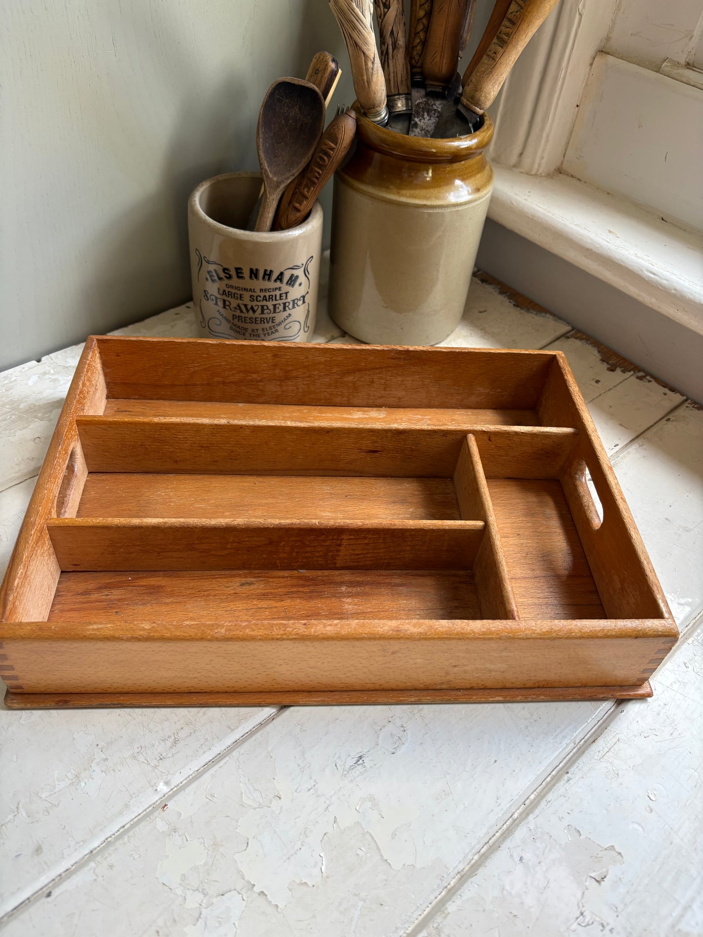 Wooden Cutlery Tray