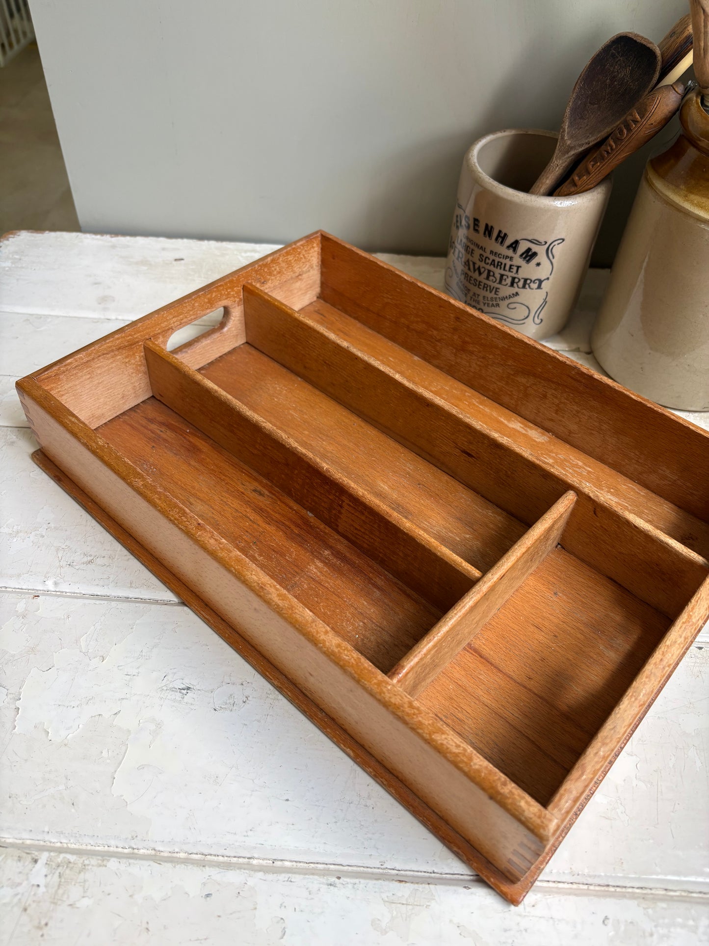Wooden Cutlery Tray