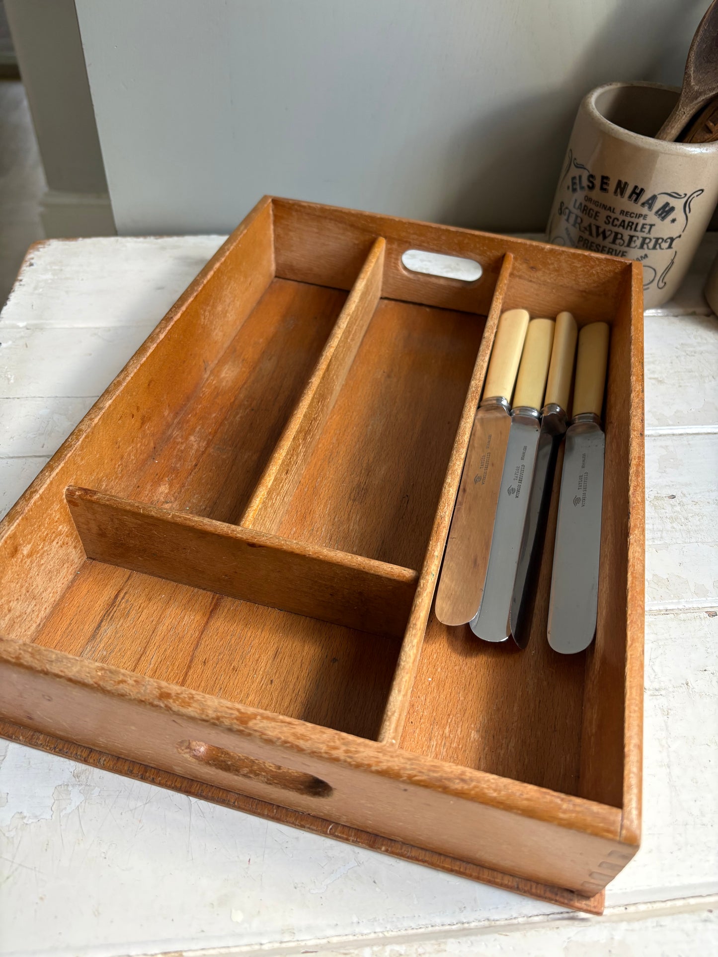 Wooden Cutlery Tray