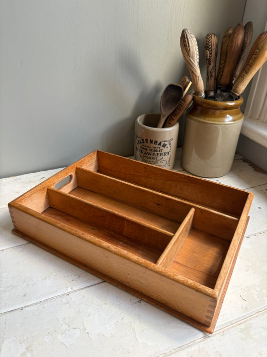 Wooden Cutlery Tray