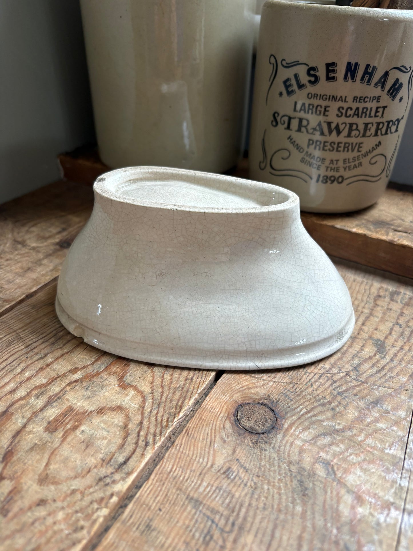 Antique Ironstone Rabbit Jelly Mould