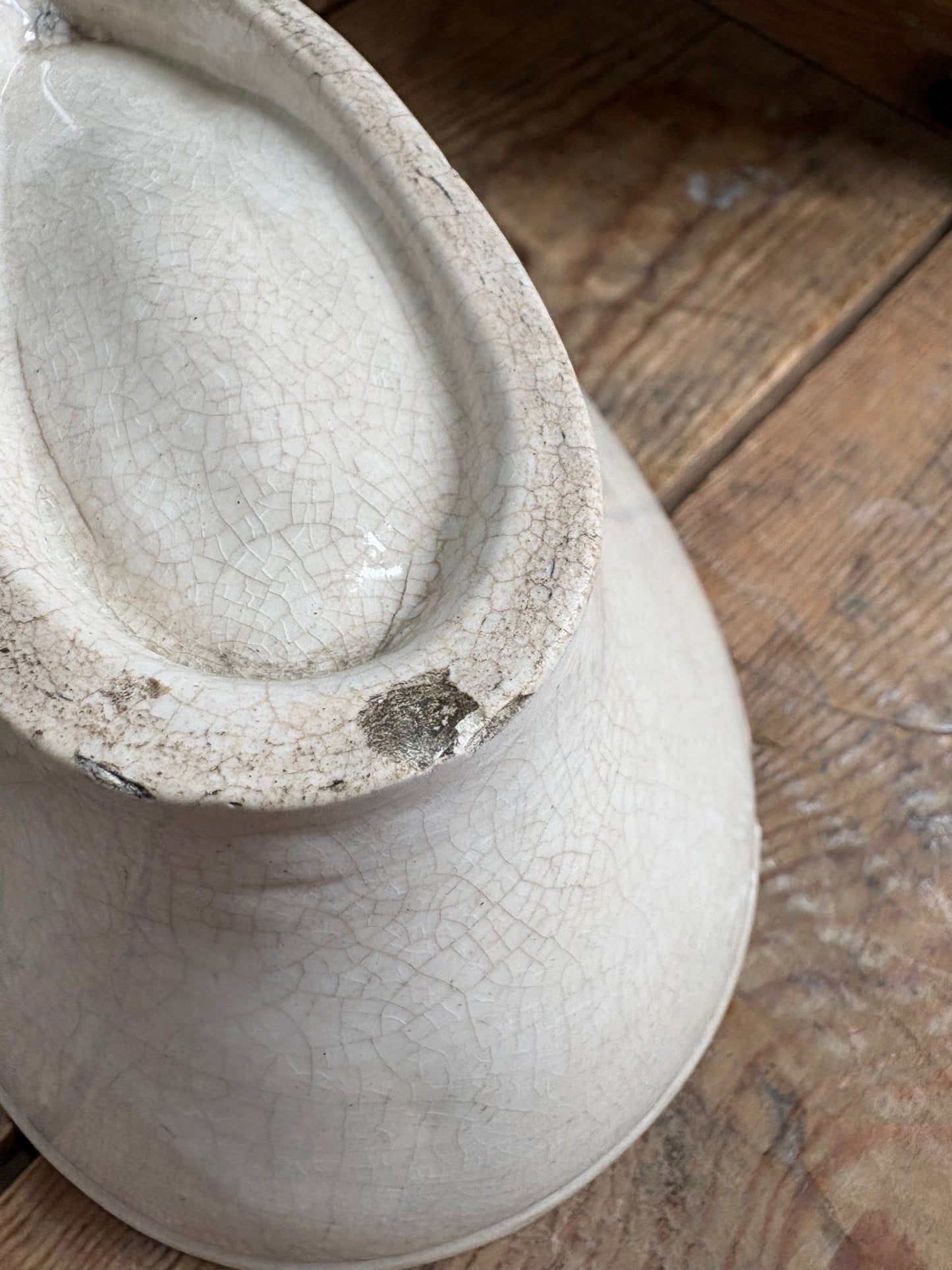 Antique Ironstone Rabbit Jelly Mould