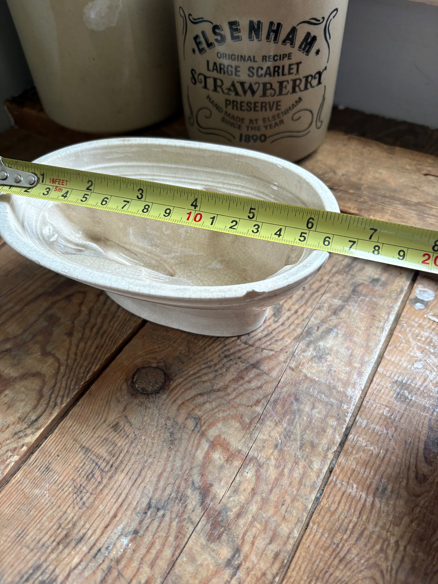 Antique Ironstone Rabbit Jelly Mould