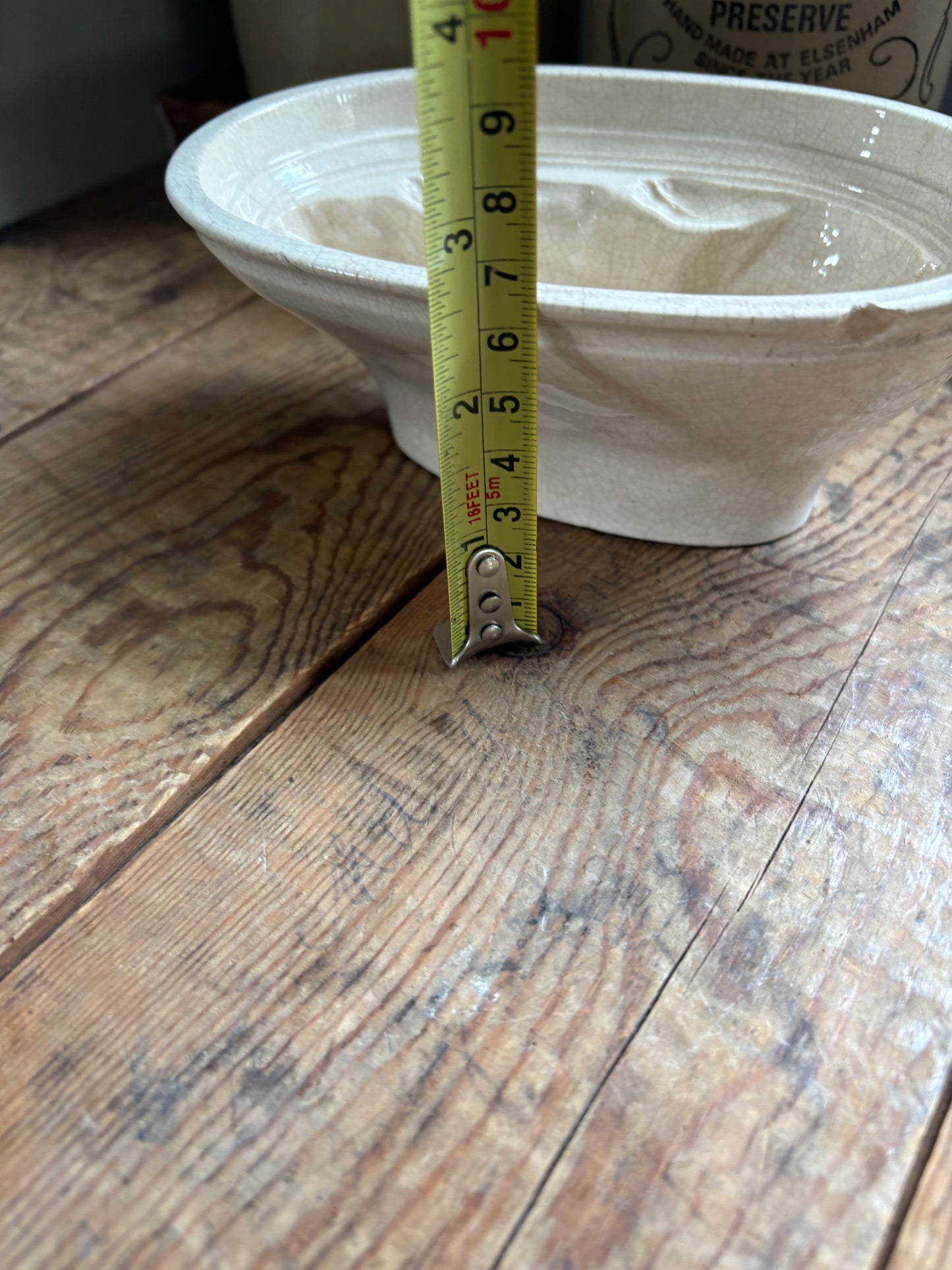 Antique Ironstone Rabbit Jelly Mould
